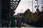 Floats being prepared for Mardi Gras